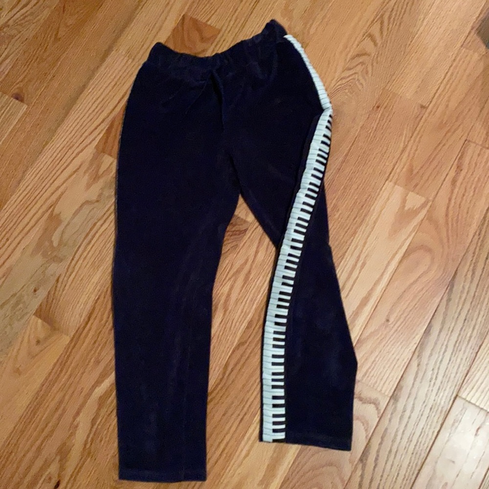 PIANO TERRY TROUSERS NAVY by mini rodini size 8-9